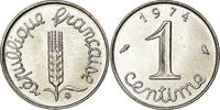 France Centime Coin, Épi, Paris, Rebord, Stainless Steel -