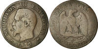 France 5 Centimes Coin, Napoleon III, Napoléon III, Bordeaux -