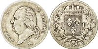 France 5 Francs Coin, Louis XVIII, Louis XVIII, Rouen -