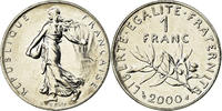 France Franc Coin, Semeuse, Paris, Nickel, KM:925.2, Gadoury:474 -