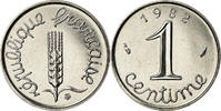 France Centime Coin, Épi, Paris, Stainless Steel, KM:928 -