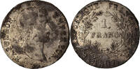 France Franc Coin, Napoléon I, Torino, Very rare, Silver -