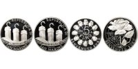 San Marino 5€ + 10€ Proof, Rome, Silver -