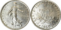 France Franc Coin, Semeuse, Paris, large 0, Nickel, KM:925.1 -