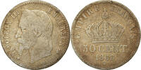 France 50 Centimes Coin, Napoleon III, Napoléon III, Strasbourg -