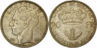 Belgium 20 Francs, 20 Frank Coin, Silver, KM:105 -