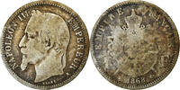 France Franc Coin, Napoleon III, Napoléon III, Paris, Silver -