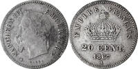 France 20 Centimes Coin, Napoleon III, Napoléon III, Paris -