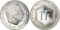 France Franc Coin, Charles de Gaulle, Paris, Proof, Silver -