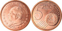 VATICAN CITY 5 Euro Cent 2004 R Jean-Paul II, Rome, Copper Plated MS(63)