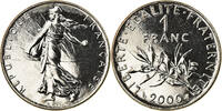 France Franc Coin, Semeuse, Paris, Nickel, KM:925.2, Gadoury:474 -