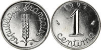 France Centime Coin, Épi, Paris, BU, Stainless Steel, KM:928 -