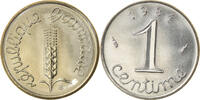 France Centime Coin, Épi, Paris, FDC, Stainless Steel -