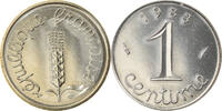 France Centime Coin, Épi, Paris, Stainless Steel, KM:928 -