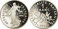 France Franc Coin, Semeuse, Proof, Nickel, KM:925.2 -