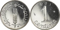 France Centime Coin, Épi, Paris, Proof, Stainless Steel -