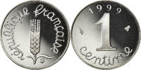 France Centime Coin, Épi, Paris, Proof, Stainless Steel -