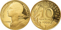 France 10 Centimes Coin, Marianne, Paris, Proof -