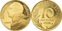 France 10 Centimes Coin, Marianne, Paris, Proof -
