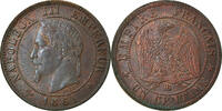 France Centime Coin, Napoleon III, Napoléon III, Strasbourg -