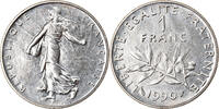France Franc Coin, Semeuse, Paris, Nickel, KM:925.1 -