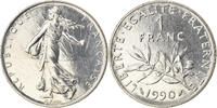 France Franc Coin, Semeuse, Paris, Nickel, KM:925.1, Gadoury:474 -