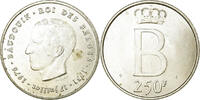 Belgium 250 Francs, 250 Frank Silver, KM:157.1 -