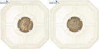 France 1/2 Franc Coin, Charles X, Lyon, GENI, AU55, Silver -