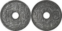 France 20 Centimes Coin, Lindauer, Beaumont - Le Roger, Zinc -