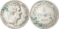 France 5 Francs Coin, Louis-Philippe, Lyon, Silver, KM:735.4 -