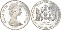 Tristan Da Cunha Crown Coin, Elizabeth II, Pobjoy Mint, Silver -