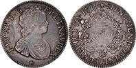 France 1/4 Ecu aux 3 couronnes Louis XV, Montpellier, Unique, Silver -