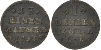 German States Denier Coin, BRUNSWICK-WOLFENBUTTEL, Karl I -