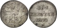 German States Kreuzer Coin, HESSE-DARMSTADT, Ludwig X -