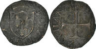 Italy Cavallo Coin, Charles VIII, Aquila, Billon, Duplessy:625 -