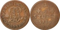German States 1/4 Stüber Coin, JULICH-BERG, Karl Theodor -