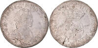 France Ecu Coin, Louis XV, Écu Vertugadin, Paris, Silver -