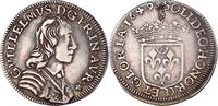 Principality of Orange 1/4 Ecu Guillaume II, Orange, Silver -