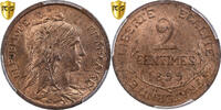 France 2 Centimes Daniel-Dupuis, Paris, Bronze, PCGS -