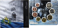 San Marino Set 1 ct. - 2 Euro Coin card, Rome -