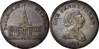 Great Britain Penny Token Coin, Staffordshire, Rushbury & Woolley -