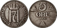 Norway 5 Öre Coin, Haakon VII, Iron, KM:368a -