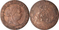 Spain 2-1/2 Centimos Coin, Isabel II, Jubia, Copper, KM:634.2 -