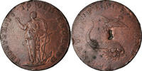 Great Britain Halfpenny Token Coin, Norfolk, Norwich, Copper -