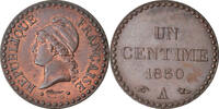 France Centime Coin, Dupré, Paris, Bronze, KM:754 -