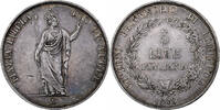 Kingdom of Lombardy-Venetia 5 Lire Provisional Government of Lombardy, Milan, Silver -