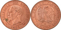 France 2 Centimes Coin, Napoleon III, Napoléon III, Lyon -