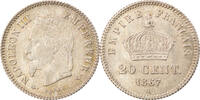 France 20 Centimes Coin, Napoleon III, Napoléon III, Paris -