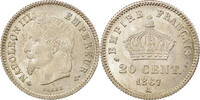 France 20 Centimes Coin, Napoleon III, Napoléon III, Paris -