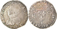 France Teston Coin, Charles IX, Bayonne, Silver, Sombart:4610 -